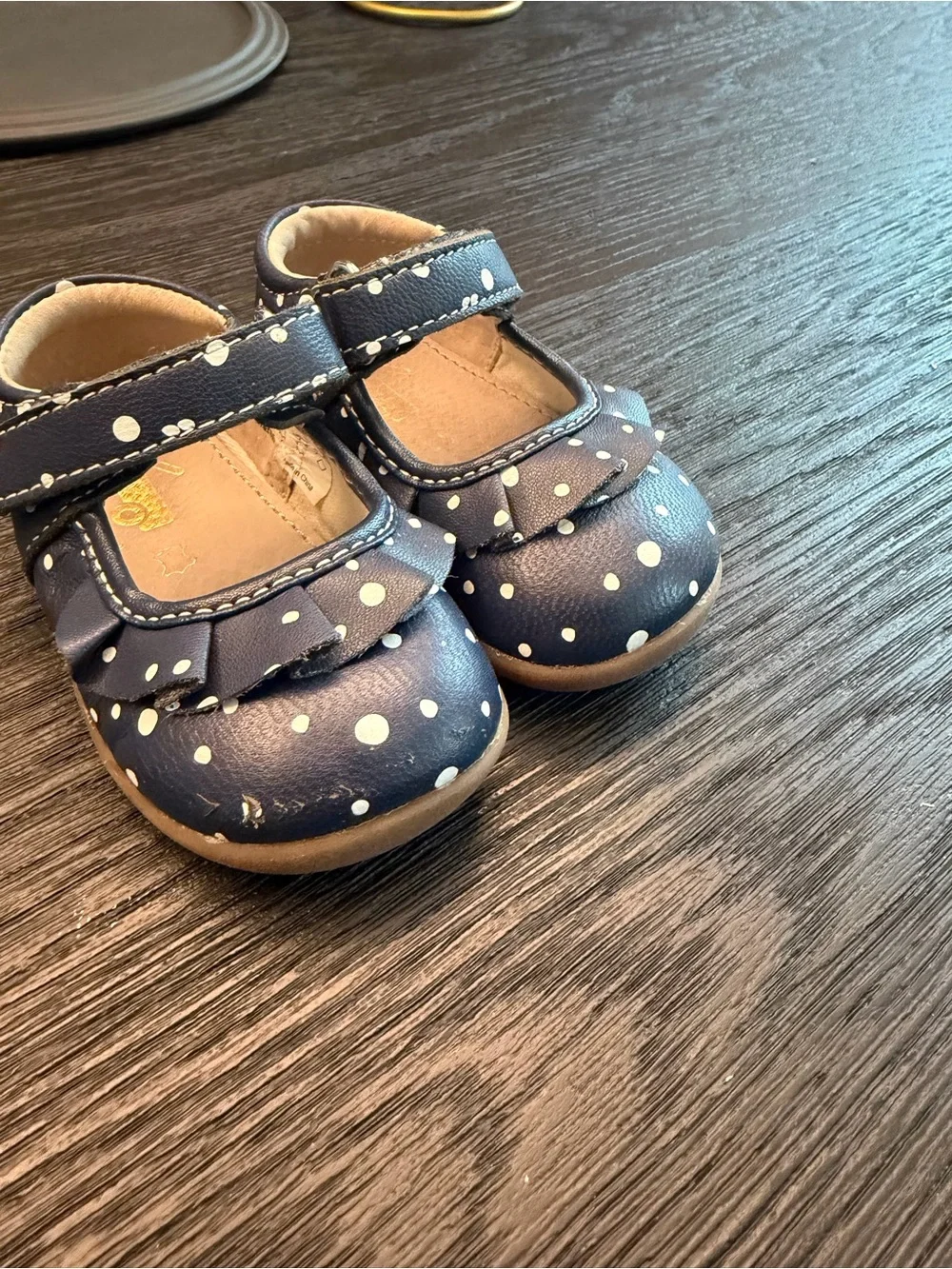 See Kai Run Navy Polka Dot Mary Janes